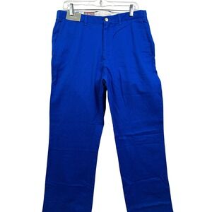 Pennington Bailes Mens Royal Blue Cotton Chinos Pants Size 33 Straight Fit